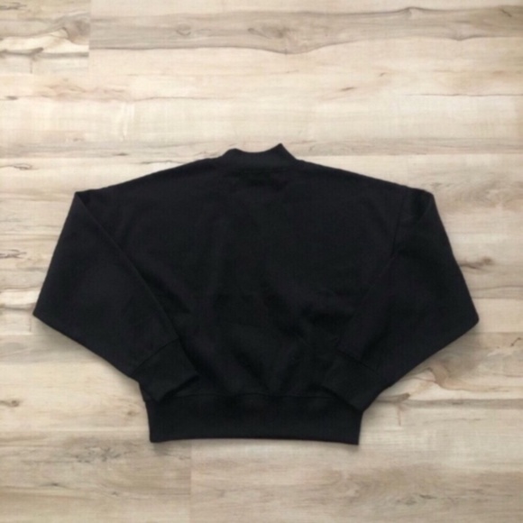 BNWT!! Forever 21 Black High Neck Crop Sweater - Picture 4 of 6